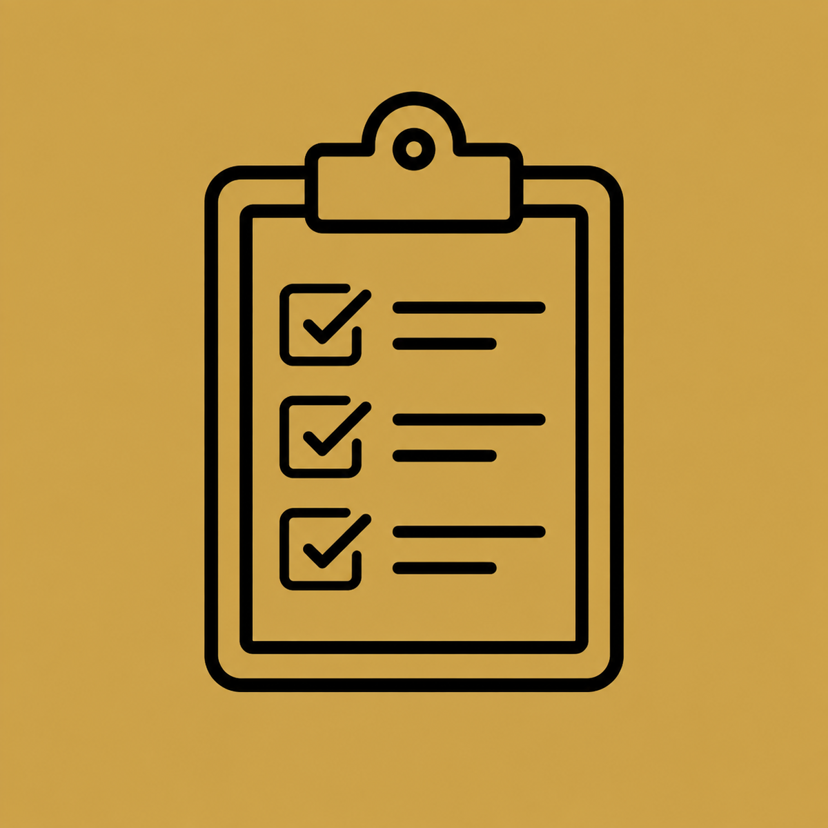 Health assessment checklist icon