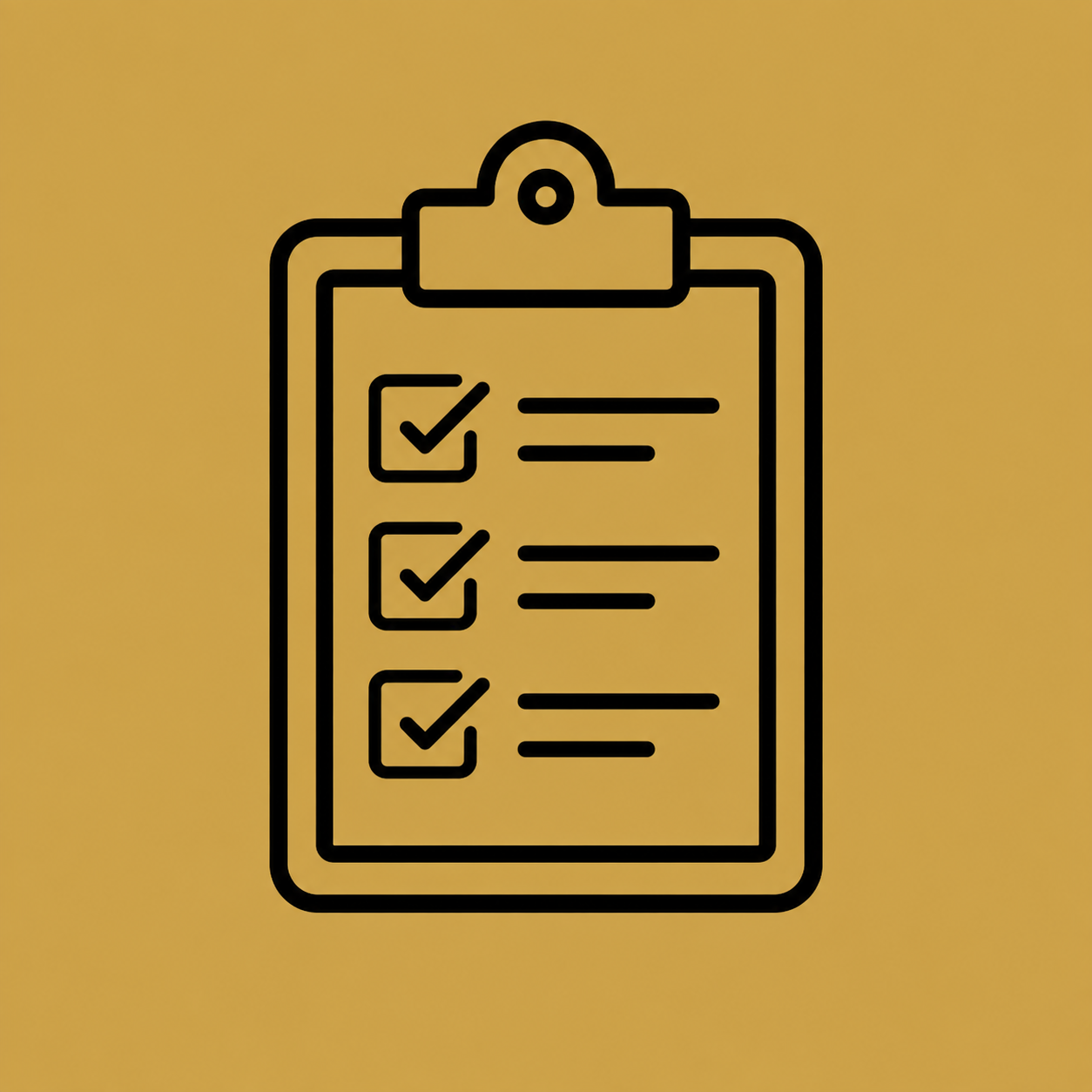 Health assessment checklist icon