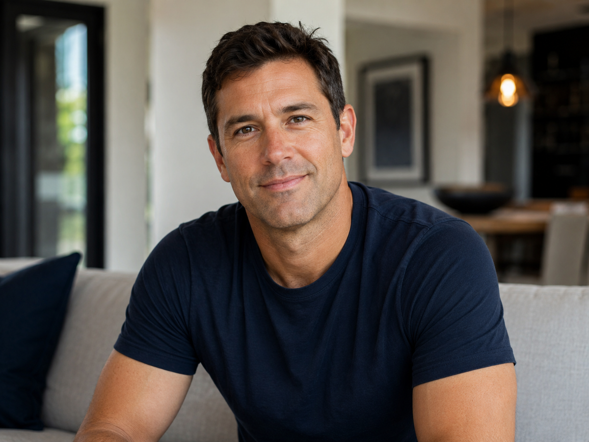 Man representing personalized men's hormone health and wellness care