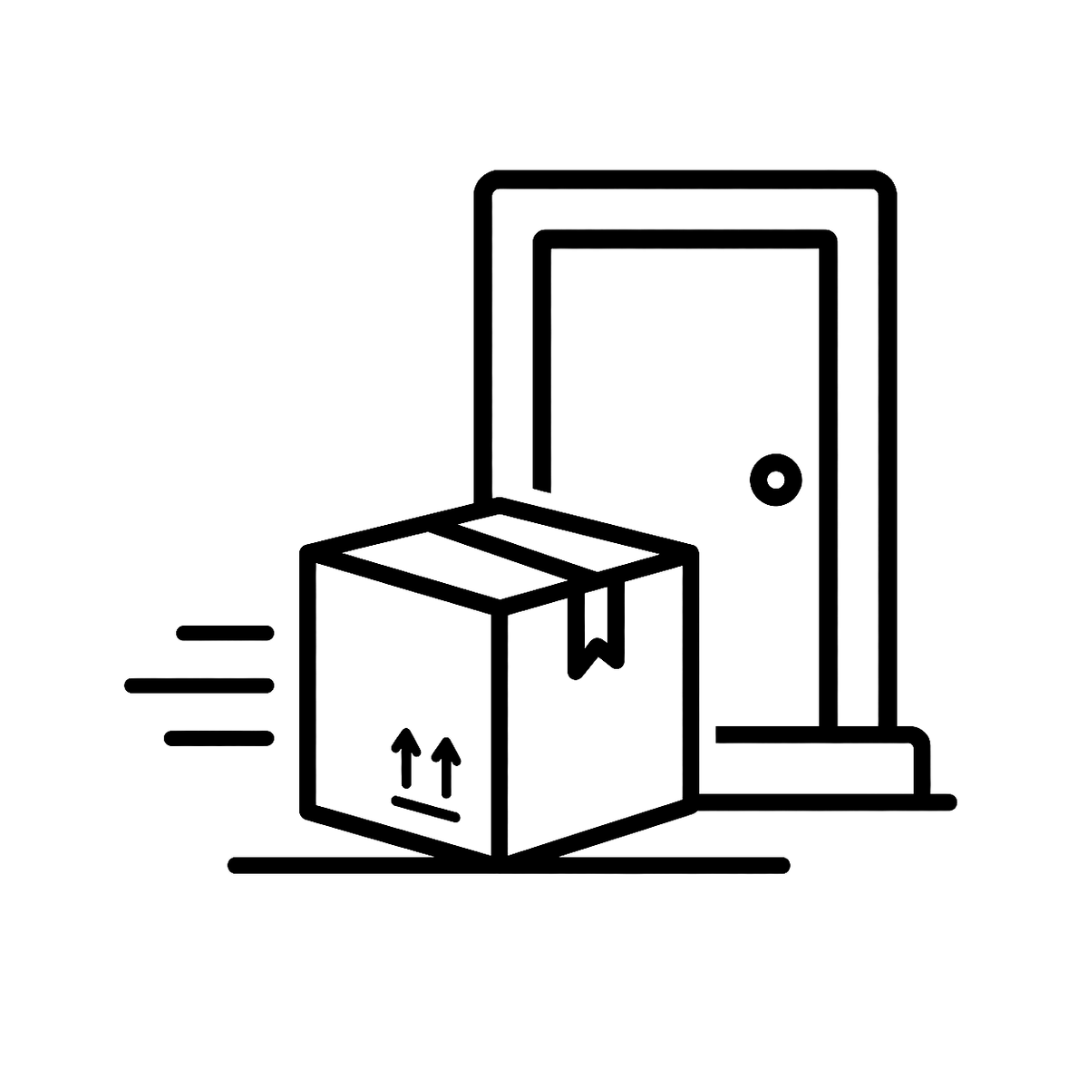 Prescription delivery to your door icon